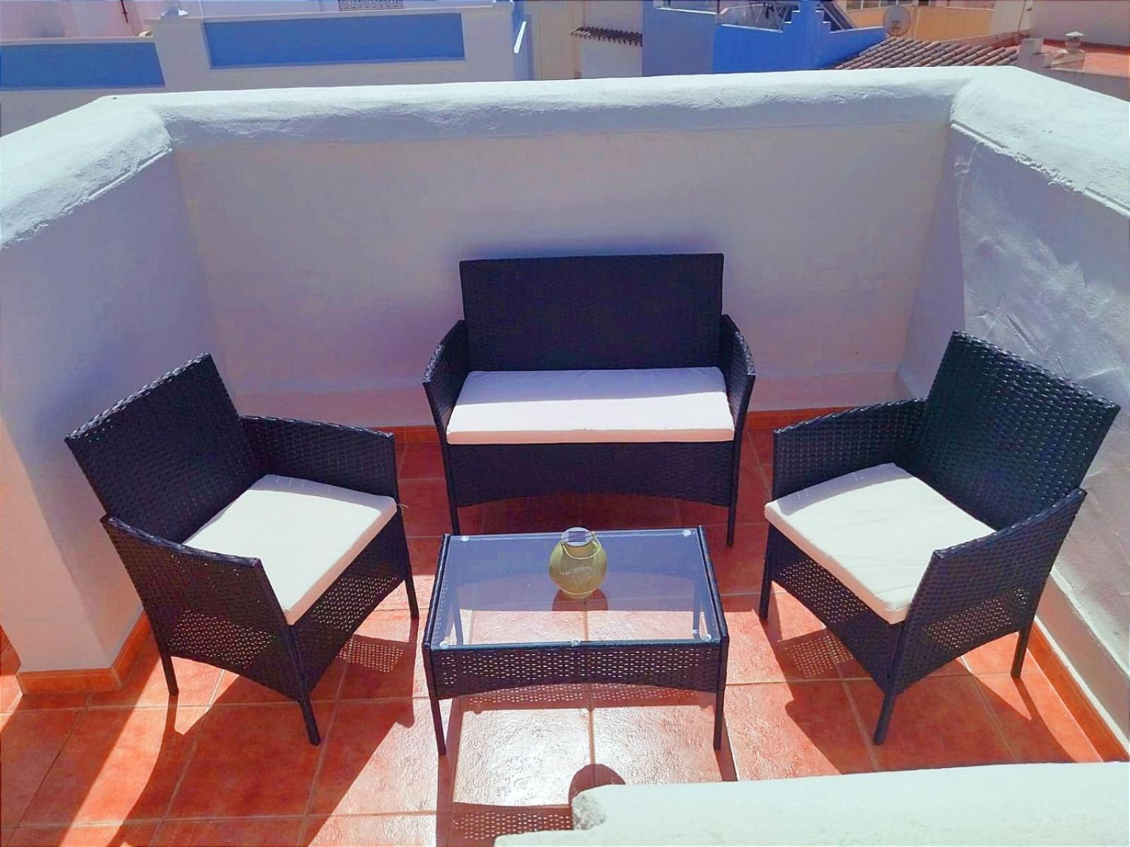 Casa Playa, Terraza Y Garaje Leilighet Nerja Eksteriør bilde